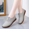 Autumn new women's flat shoes Outdoor non slip soft leather shoes Fashion comfortable footwear Ladies casual lightweight shoes