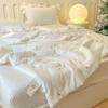 A-Class Pure Cotton Double-Layer Crinkled Gauze Embroidered Summer Quilt & Blanket
