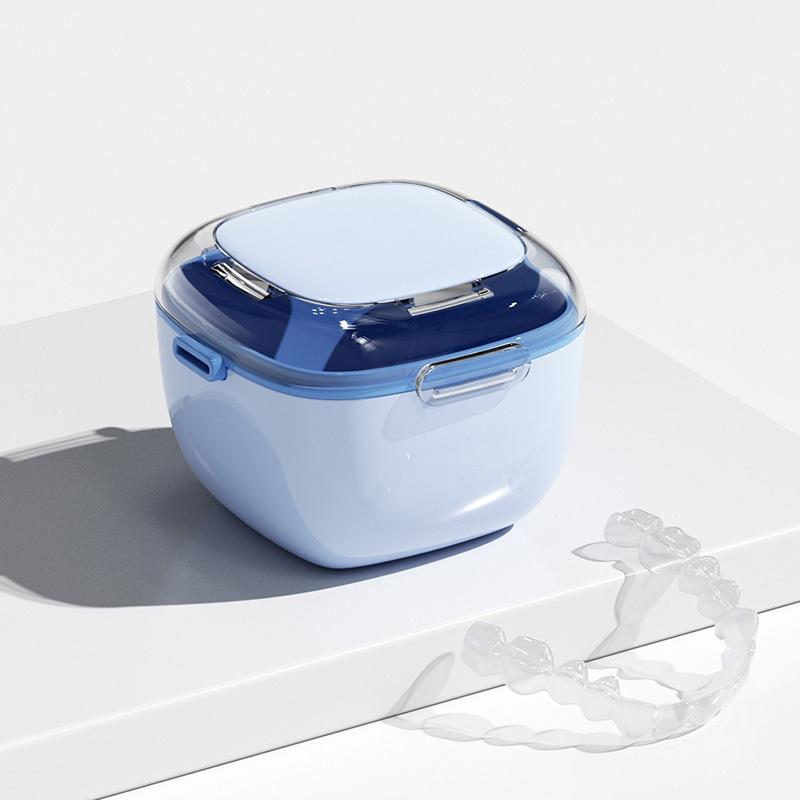 10Pcs Retainer Case Portable Mouth Guard Box Oral Cleaning False Teeth Denture Storage Box Teeth Aligner Braces Box