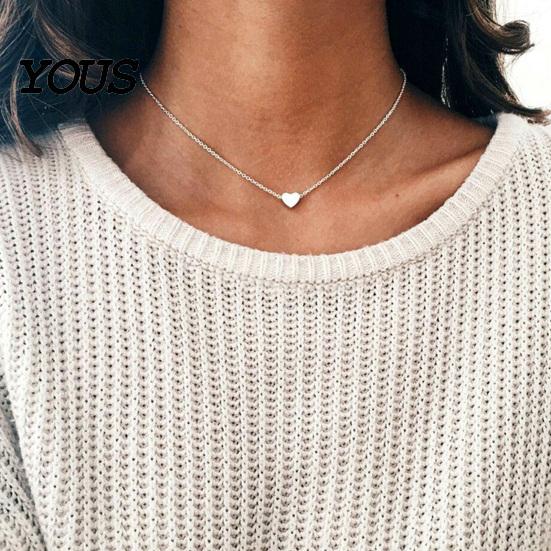 Silver Color Bracelet Necklace Set, Alloy Plating Wear-Resistant Oxidation-Resistant Thin Chain Jewelry, Adjustable Minimalist Love Pendant