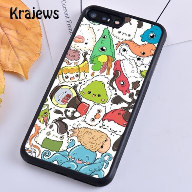 Kawaii Sushi Stack Phone Case Cover For iPhone 17 Air 16 15 14 plus 12 13 pro max coque Shell Fundas