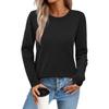 Women's Fashion Casual Loose Comfortable Fashion Pullover Round Neck Long Sleeve Slim Fit Knit Sweater Women's Sweater