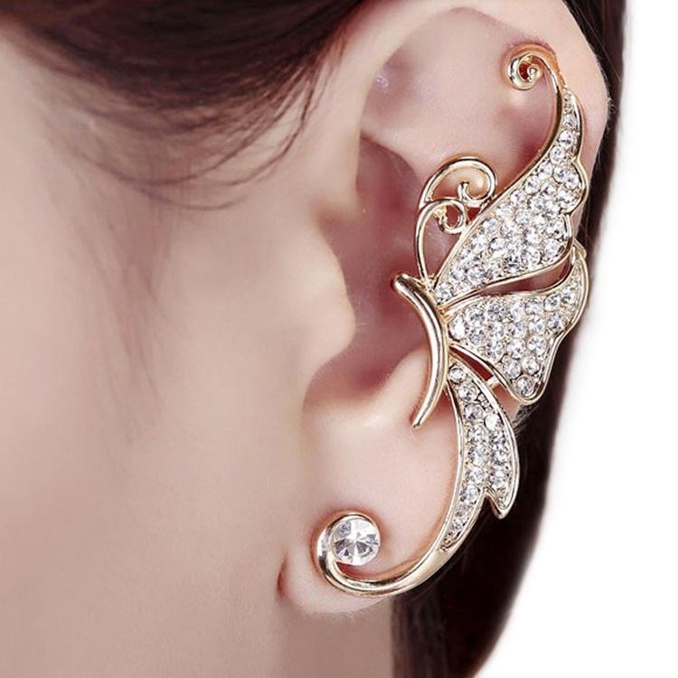 1Pcs Butterfly Butterfly Ear Cuff Clip Cartilage Earring For Women Jewelry Gift