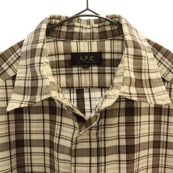A.P.C. check Long sleeve shirt 2 Men's Used