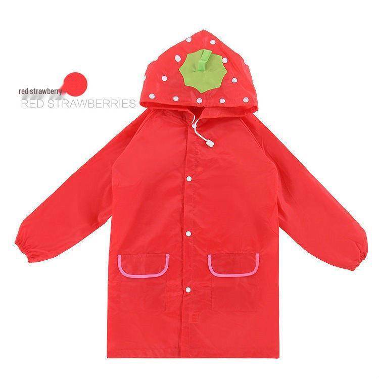 Children's Cartoon Rain Poncho: Cute Cape Style for Boys and Girls, Fits Kindergarten To Primary School with Room for Backpack