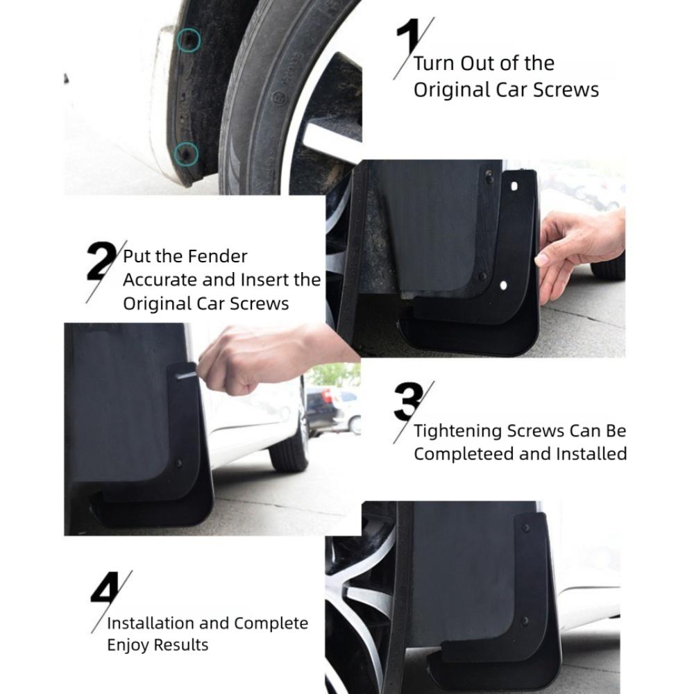 4 buc față spate roată mașina apărătoare de noroi universale auto accesorii exterioare