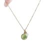 Elegant Peridot & Pearl Necklace Set for Women - Versatile Pendant & Clavicle Chain with Bracelet