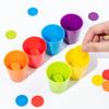 Classification Cup Color Overlapping Game Children Puzzle Toy For Skills Motor