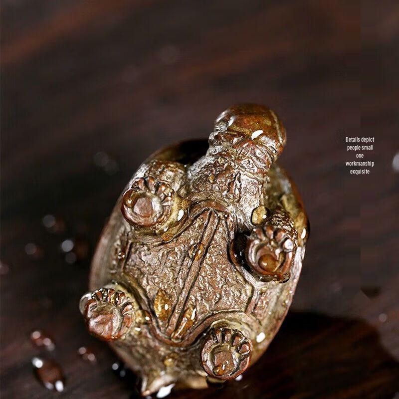Handmade Ceramic Retro Turtle Tea Pet
