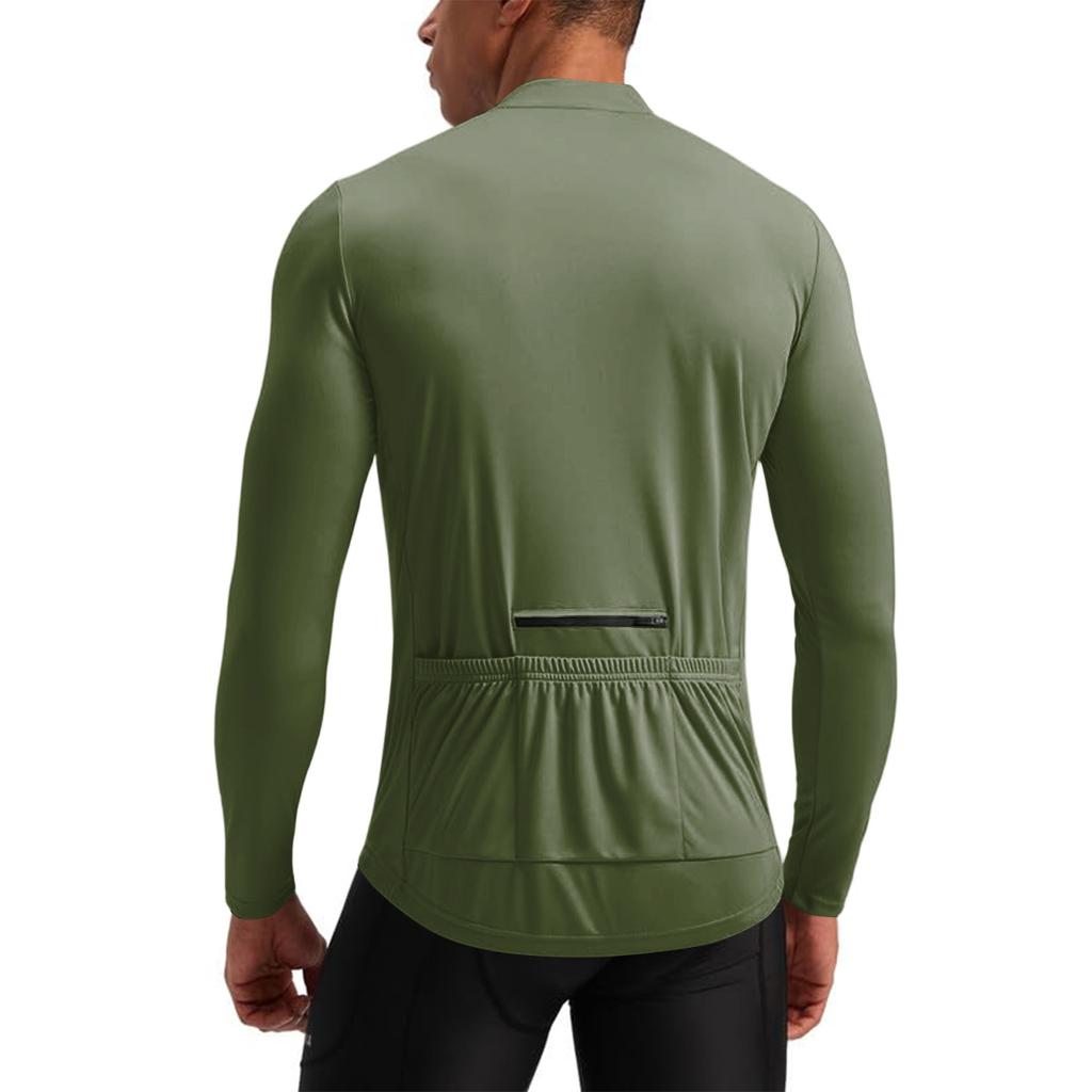 Men's Long Sleeve Quarter Zip Pullover Breathable Quick Dry Athletic Shirt Lightweight Stretchy Performance Top for Outdoor Activities