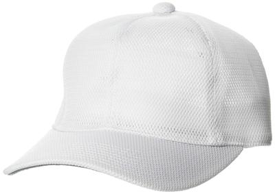 SSK BC073 Baseball White Japan Medium To Japanese Size Square-Brim Cap, (Size 10), (equivalent M)