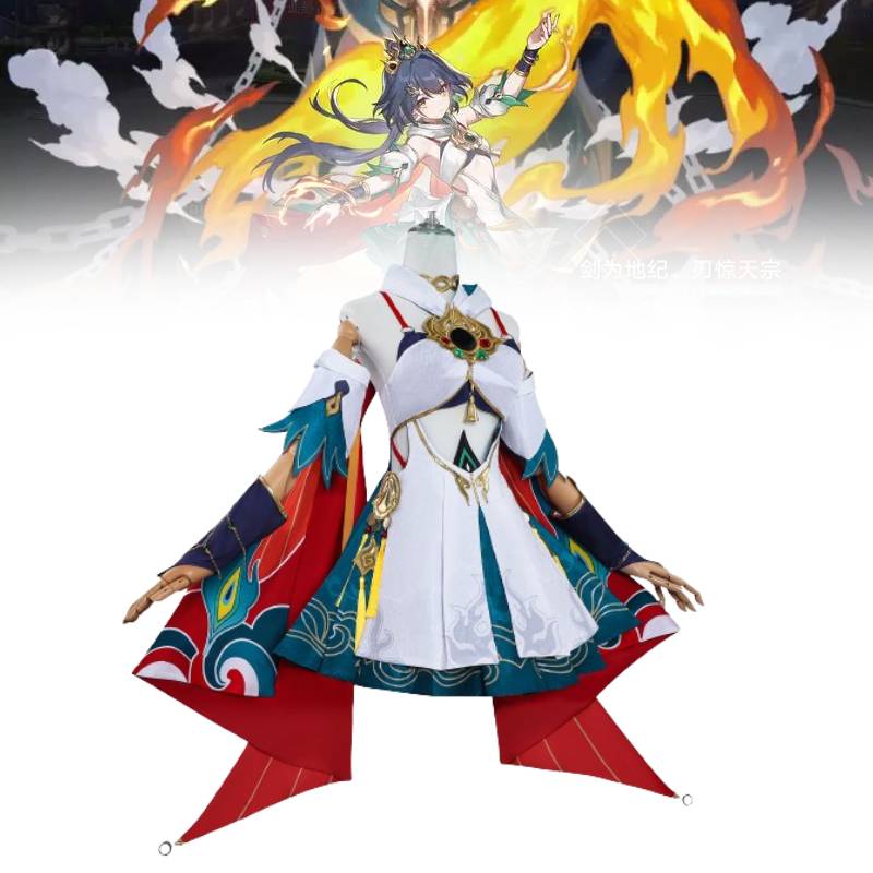 Rail Star Honkai Yunli Cosplay Costume Game Character Hallowmas Fashion Party