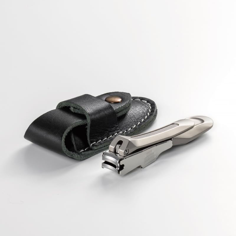 Green Bell Takumi no Waza Nail Clipper Leather Case Made in Set, Small, Japan, G-3125