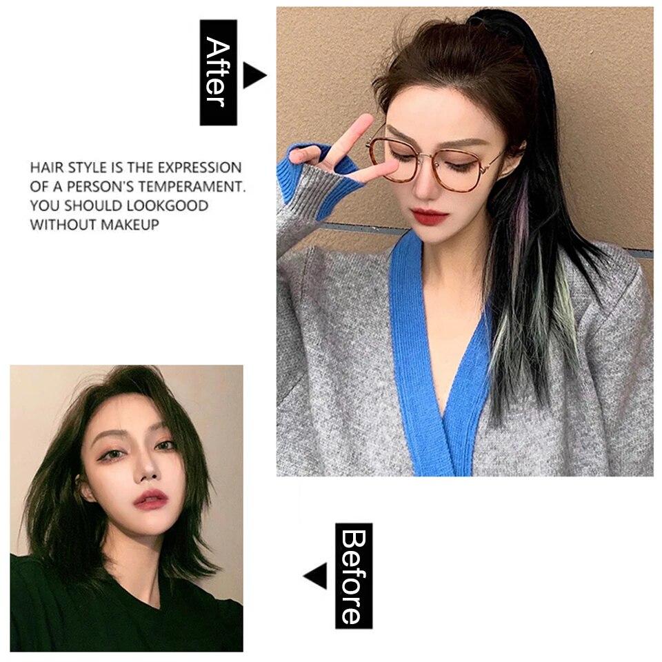 Synthetic Mini Claw Clip On Hair Extension Extension Hair For Women Color Pony Tail Hair Hairpiece Fake Hair