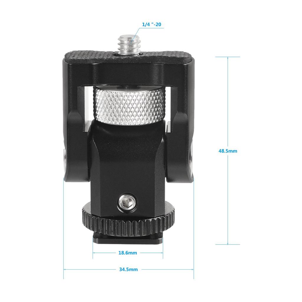 HDRIG Cold Shoe Ball Head Mount for DSLR Cameras - Photography Accessories