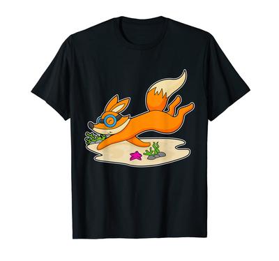 Fuchs Taucher Schwimmbrille T-Shirt