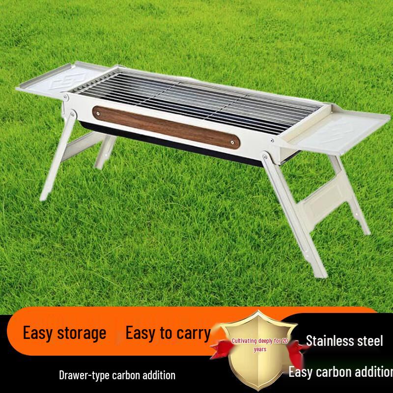 Beifu Outdoor Folding BBQ Grill with Griddle