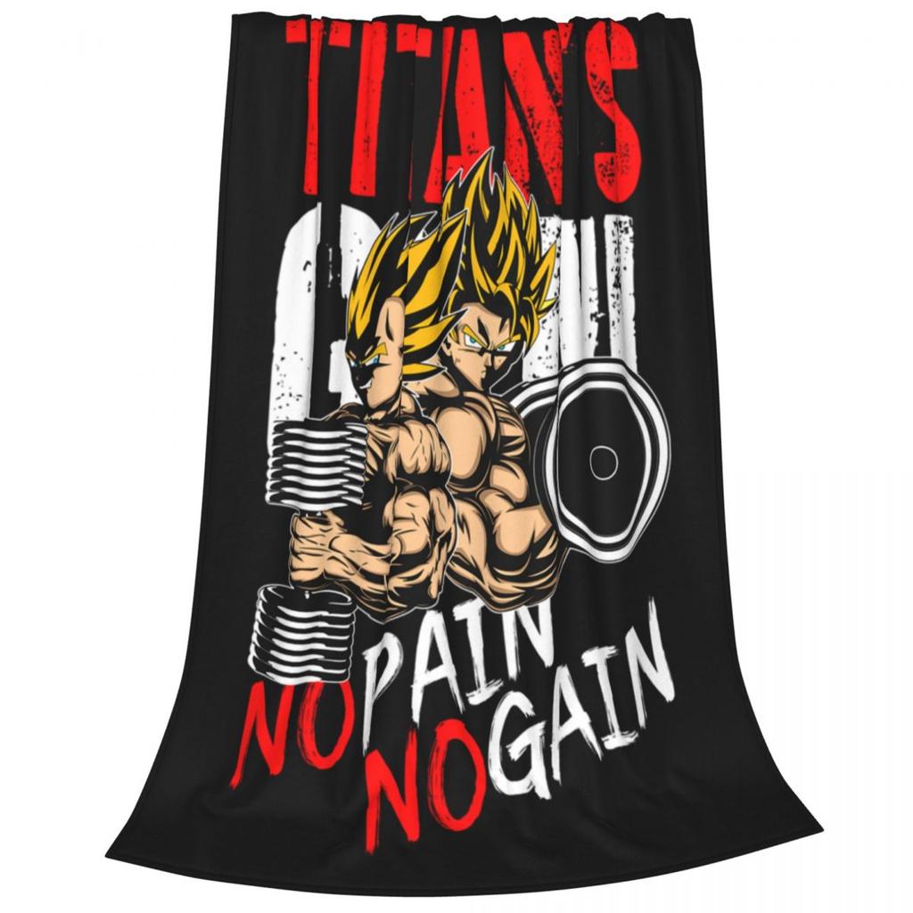 Gohan Blanket Dragon Ball Z Goku Vegeta DBZ Wool Awesome Warm Throw Blankets for Coverlet Spring Autumn