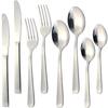 Nagao Tsubame Dinner Cutlery Set Knife/Spoon/Fork/Teaspoon 18-0 Stainless Steel 8-Piece Set for 2, Dishwasher Safe, Made In Japan
