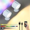 Rechargeable Smart LED Wall Lamp with Three-Color Dimming and Remote Control