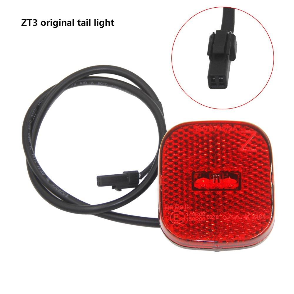 Universal Tail Warning Light Plastic Electric Scooter Rear Mudguard Light for ZT3 G2 G30
