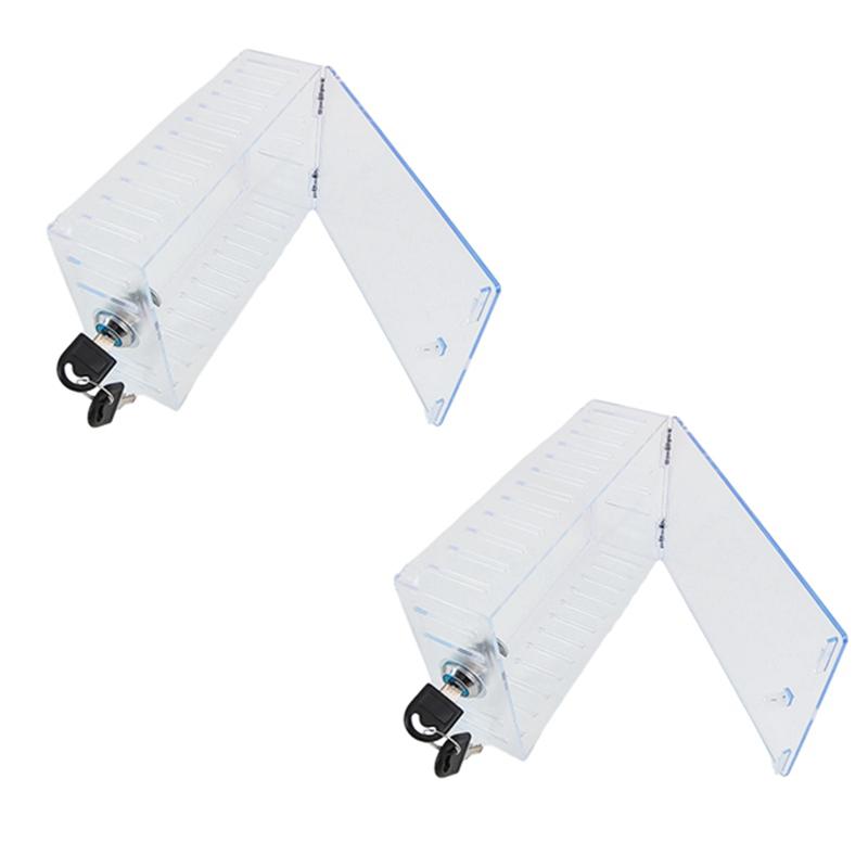 A58Z 1 Набор Универсальный Запираемый Ящик для Термостата С Ключом Защитный Кожух для Термостата Подходит для Термостатов Прозрачный Запираемый Ящик для Термостата прозрачный