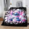 1pc Cute Stitch Printing Blanket - Soft, All-Season Throw for Living Room, Bedroom,Personalized Gift with Adorable Cartoon Design
