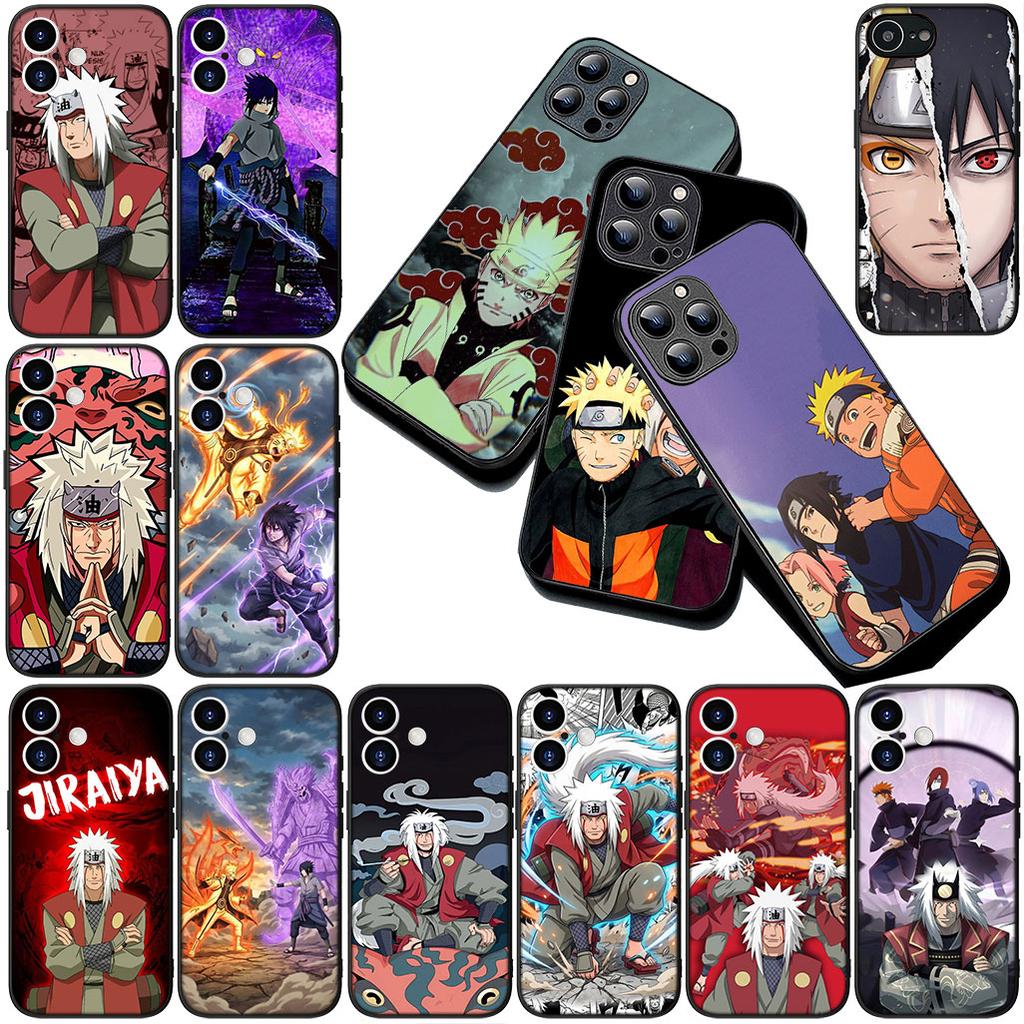 Casing for Apple iPhone 16 14 15 Plus 11 Pro Max 16E ProMax + 16Plus 15+ 14+ Phone Cover Soft Case Jiraiya Narutos Uchiha Sasuke