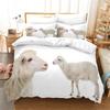 3D Printed Sheep Duvet Cover with Pillow Cover Bedding Set Single Double Twin Full Queen King Size Animal Bed Set Bedroom Decor
