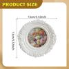 Vintage Oval Photo Frame,Ornate Resin Picture Frame,White Poster Card Holder Stand Decorative for