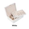 Box Double Layer Storage Lock Jewelry Display Organizer Ring Earrings Necklace Case Bracelet Packaging Container