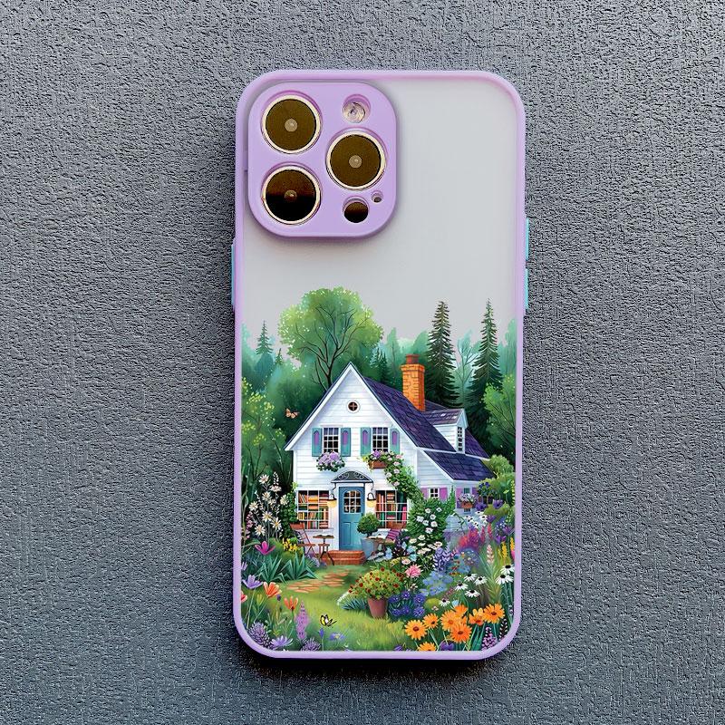 Forest House Bookstore Phone Case for iPhone 17 16 12 13 Mini Pro Max 11 14 15 16 Plus Pro Max X XS XR Protective Phone Covers