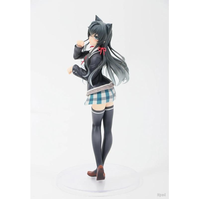 20CM Anime Yukinoshita Yukino Figure Yahari Ore Seishun Love Comedy MachigatteiruZoku Nekomimi Seifuku Ver Model Toy No Wa Kid Friendly Entertaining