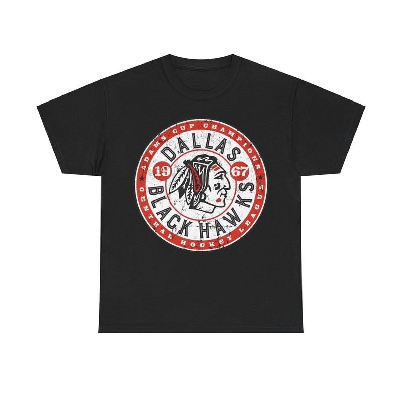 Dallas Black Hawks 1967 Hockey Team Nostalgic Retro Unisex T-shirt XXXL