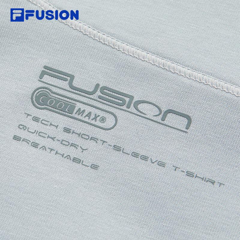 FILA FUSION Men's Trendy Cooling Quick-Dry Knit Short Sleeve T-Shirt