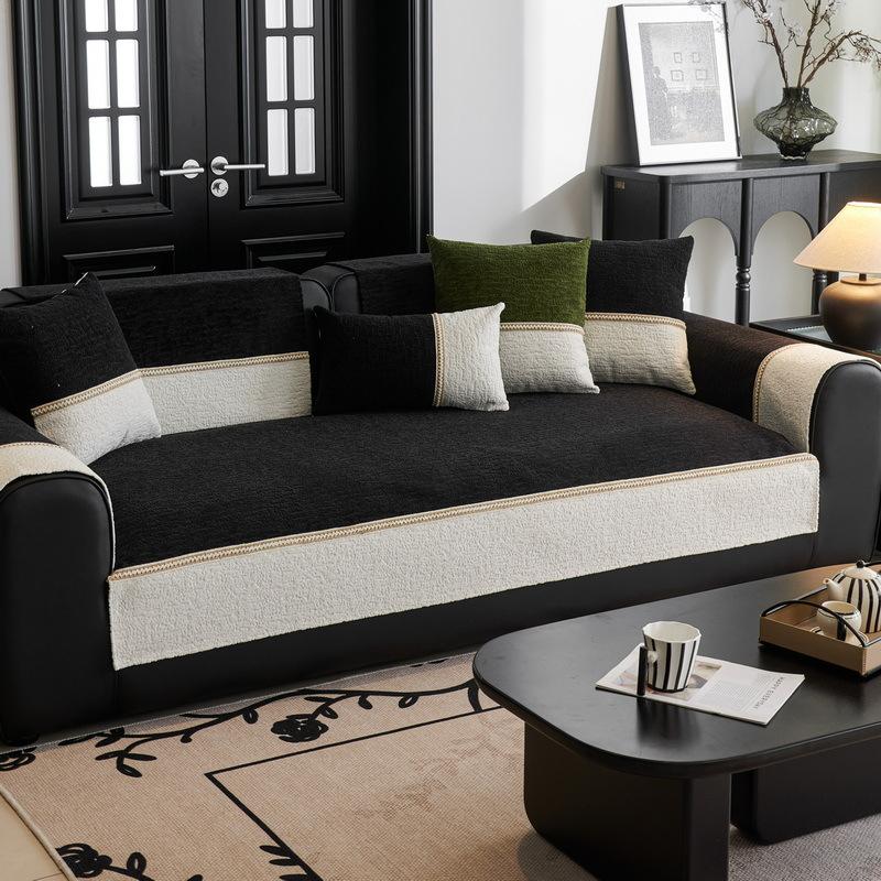 New Chenille Sofa Cushion Is Universal In All Seasons, Fashionable And Advanced, Simple And Modern Non-Slip Sofa Cushion