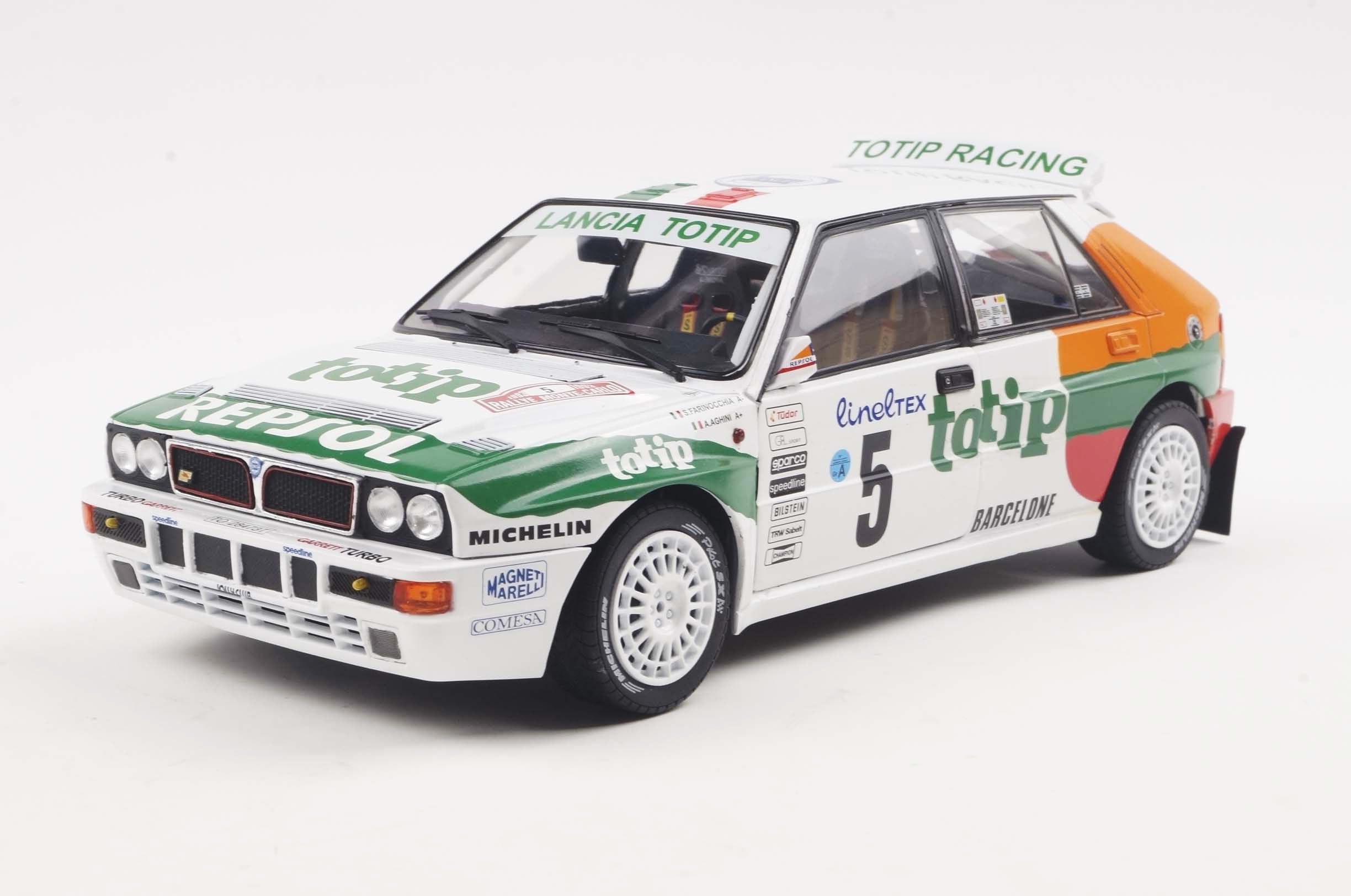 

Solido scale Lancia Delta HF Integrale 1993 Monte Carlo Rally 1/18 #5 A.Aghini/S.Farnocchia
