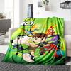 1pc Ben10 Blanket, Gift, for Men and Women, Soft Blanket, Good for Sofa Bed Couch Travel, Lightweight Flannel Blanket