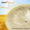 Outdoor Wide-Brim Sun Protection Straw Hat