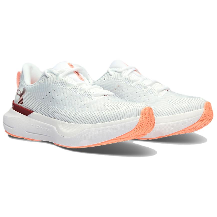 Under Armour HOVR Infinite Pro Halo Grey Earthen Orange Men Sneakers White 3027190-104