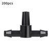 4/7mm Hose Connectors Barb Hose Connectors Drip Irrigation System T Connectors for Garden Watering Lawn Irrigation