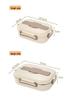 Microwave Safe 304 Stainless Steel Bento Box with Sealed Compartments for Freshness