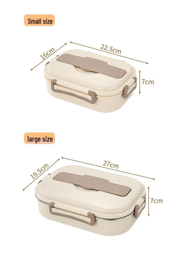 Microwave Safe 304 Stainless Steel Bento Box with Sealed Compartments for Freshness