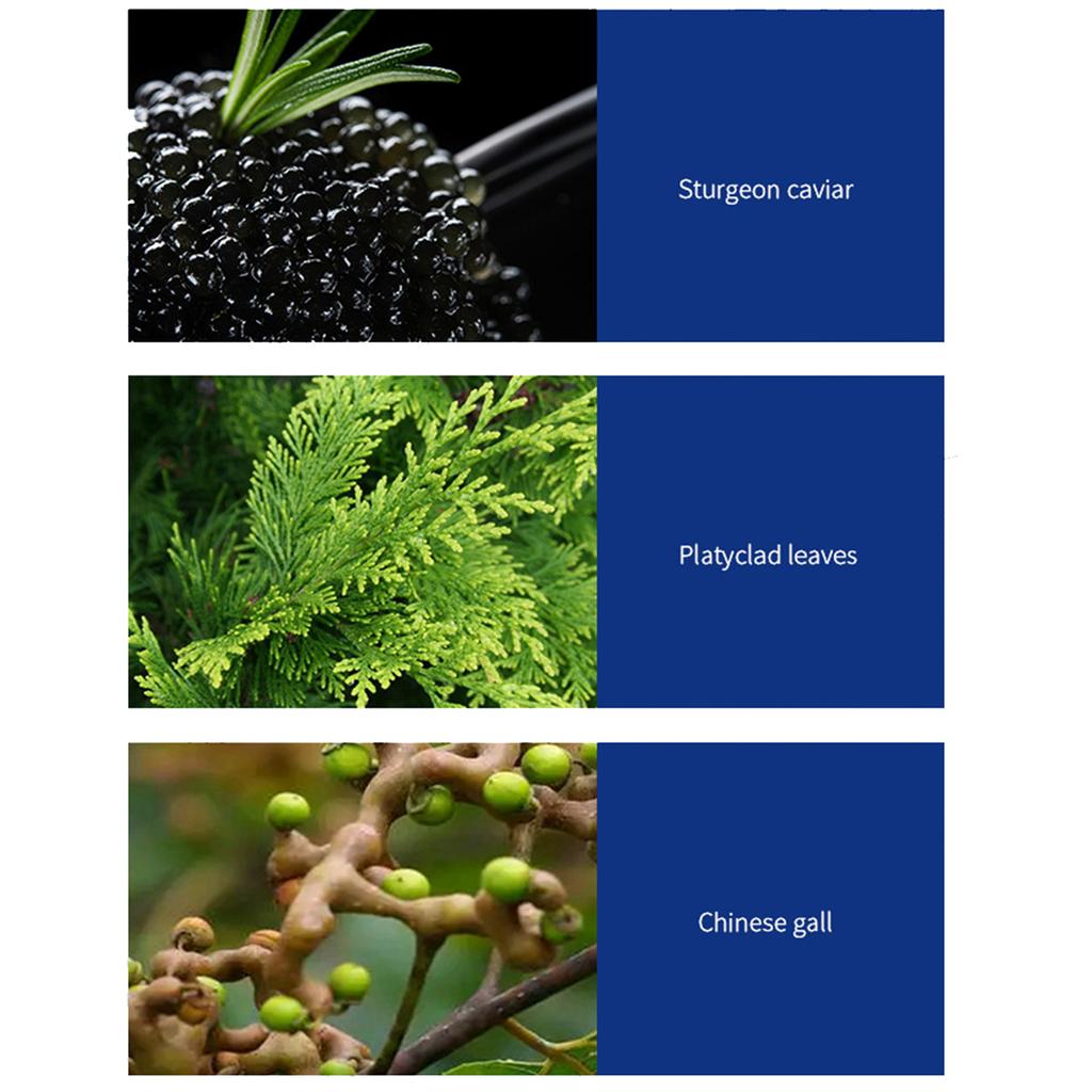 1 Piece Caviar Protein Hair Dye Natural Long Lasting Color Non Damaging Hair Color Kit with Tender Care for Women Men Styling Accessories