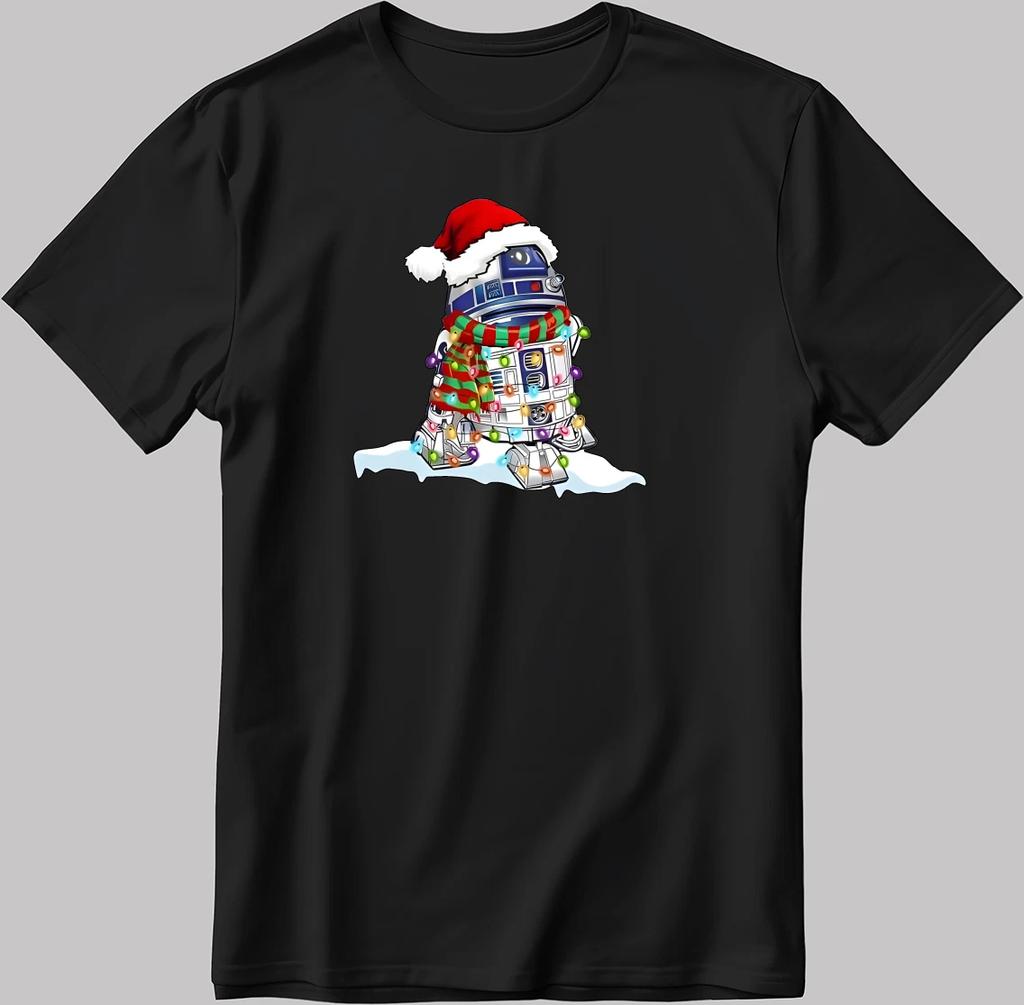 Women Tshirt Star Wars Creative Santa Merry Christmas Printed Short Sleeve T Shirt Streetwear Harajuku Female Casual Clothing