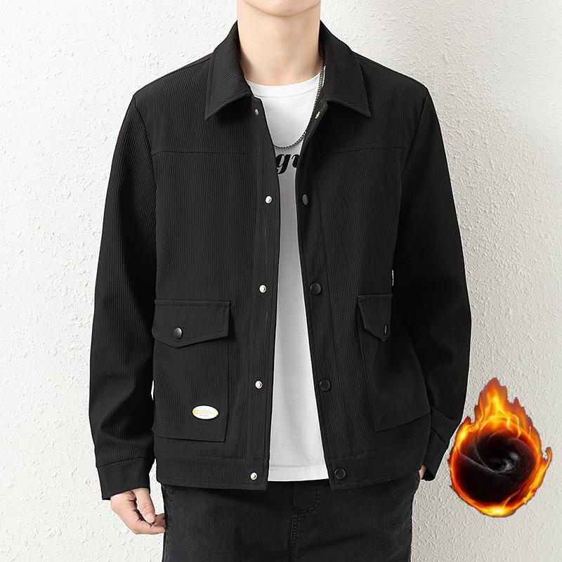 Jacket Men's Plus Size Men's Autumn and Winter Jacket Fashion Large Size Casual Fashion Workwear Men's Loose Jacket Top