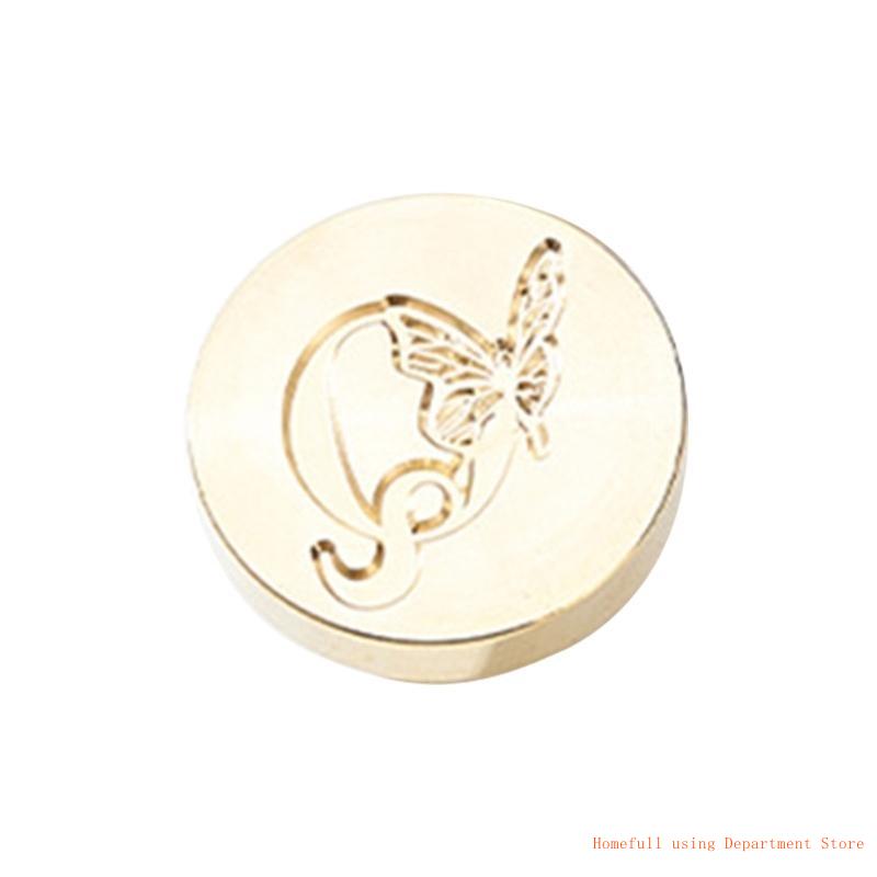Butterfly Letter Pattern Wax Stamp Head, Sealing Wax Stamp Head Replacement