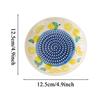 Ceramic Garlic Grater Plate Garlic Grater Bowl  Round Manual Ceramic Plate For Ginger Cheese Tomato Strawberry Fruit Vegetable