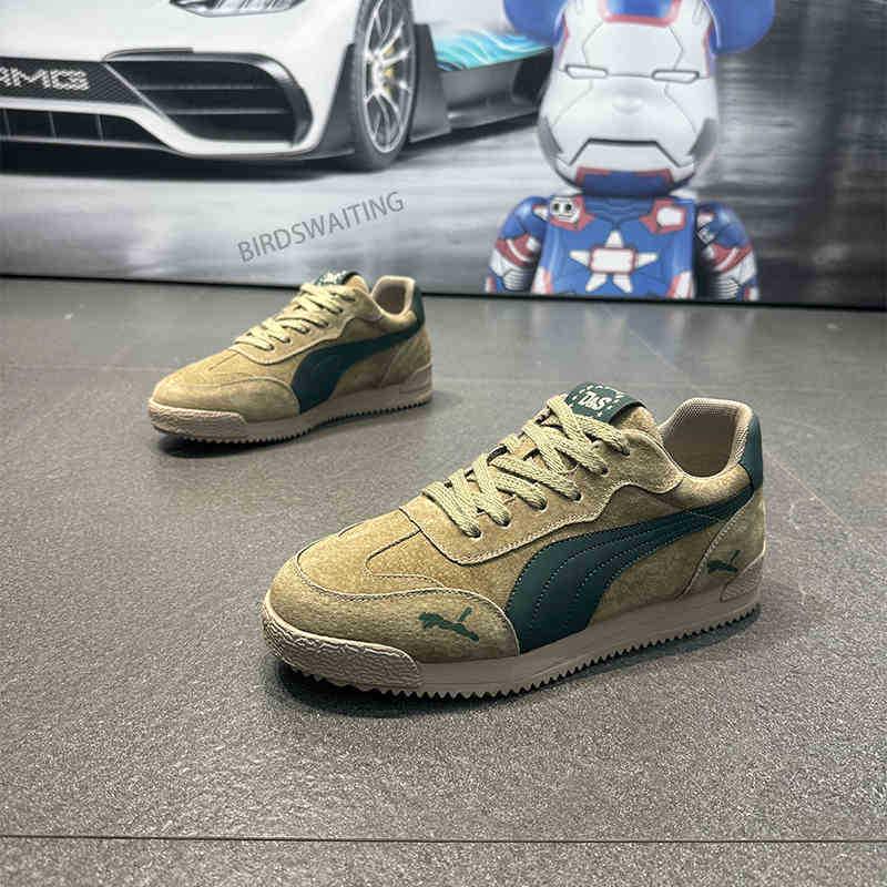 2025 Retro Herren Wildleder Niedrige Schnür-Freizeitschuhe