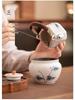 Hand-painted Ash Glaze Jianshui Ceramic Tea Wash Bowl (Kung Fu Tea Set)